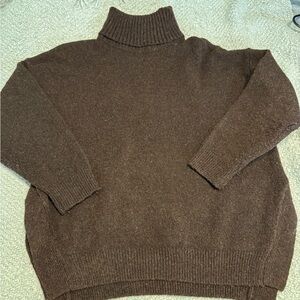 Men's Brown Turtleneck Sweater